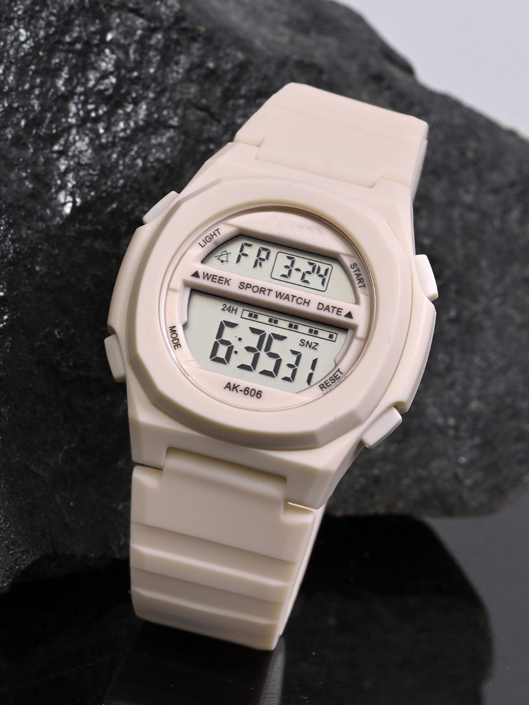 ON TIME OCTUS Kids Patterned Dial & Straps Digital Watch DIGITAL-036 PINK