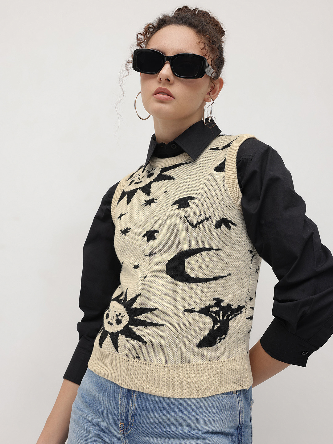 The Roadster Life Co. Conversational Design Sweater Vest