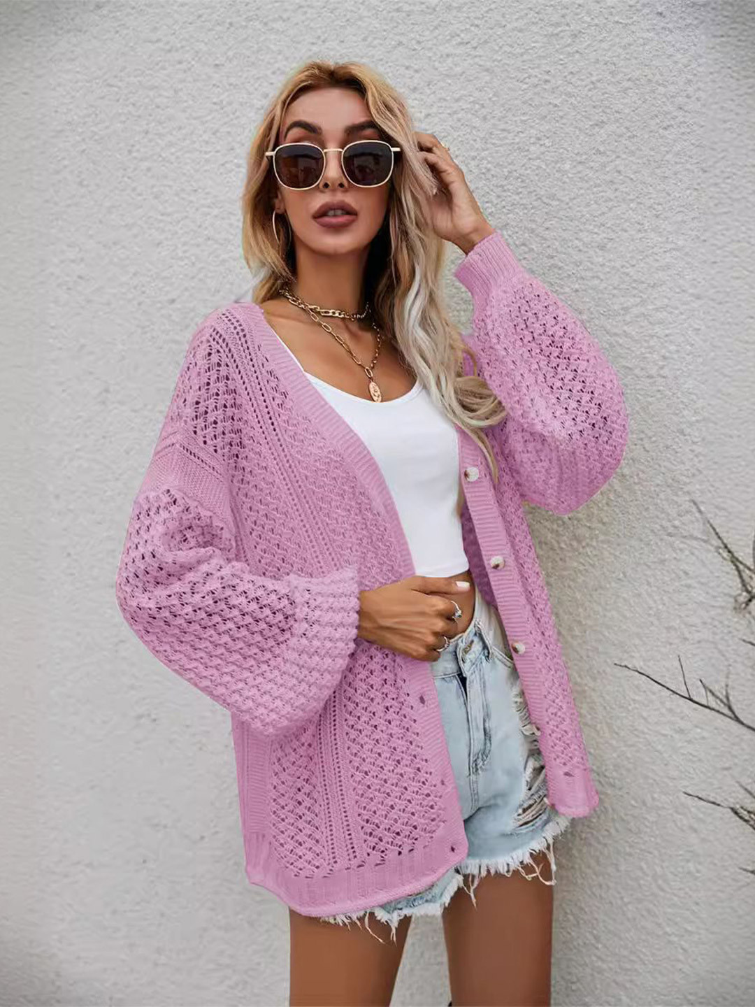 StyleCast Women Open Knit Long Sleeves Winter Cardigan