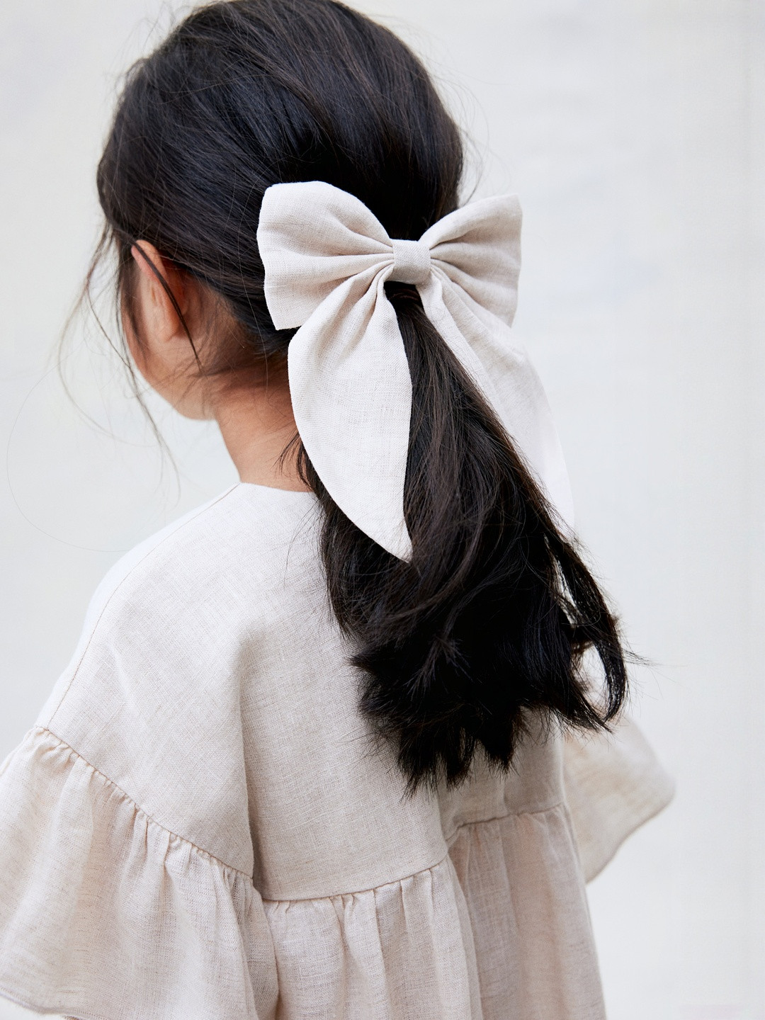 H&M Girls Linen Bow Hair Clip