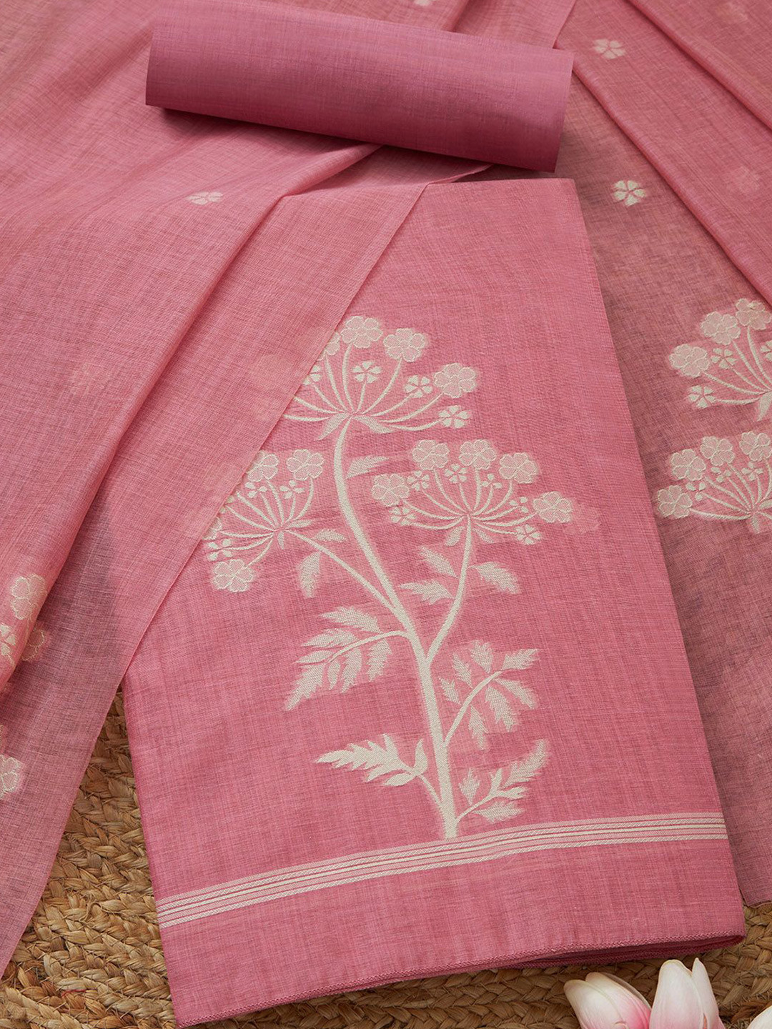 Soch Floral Woven Design Dress Material