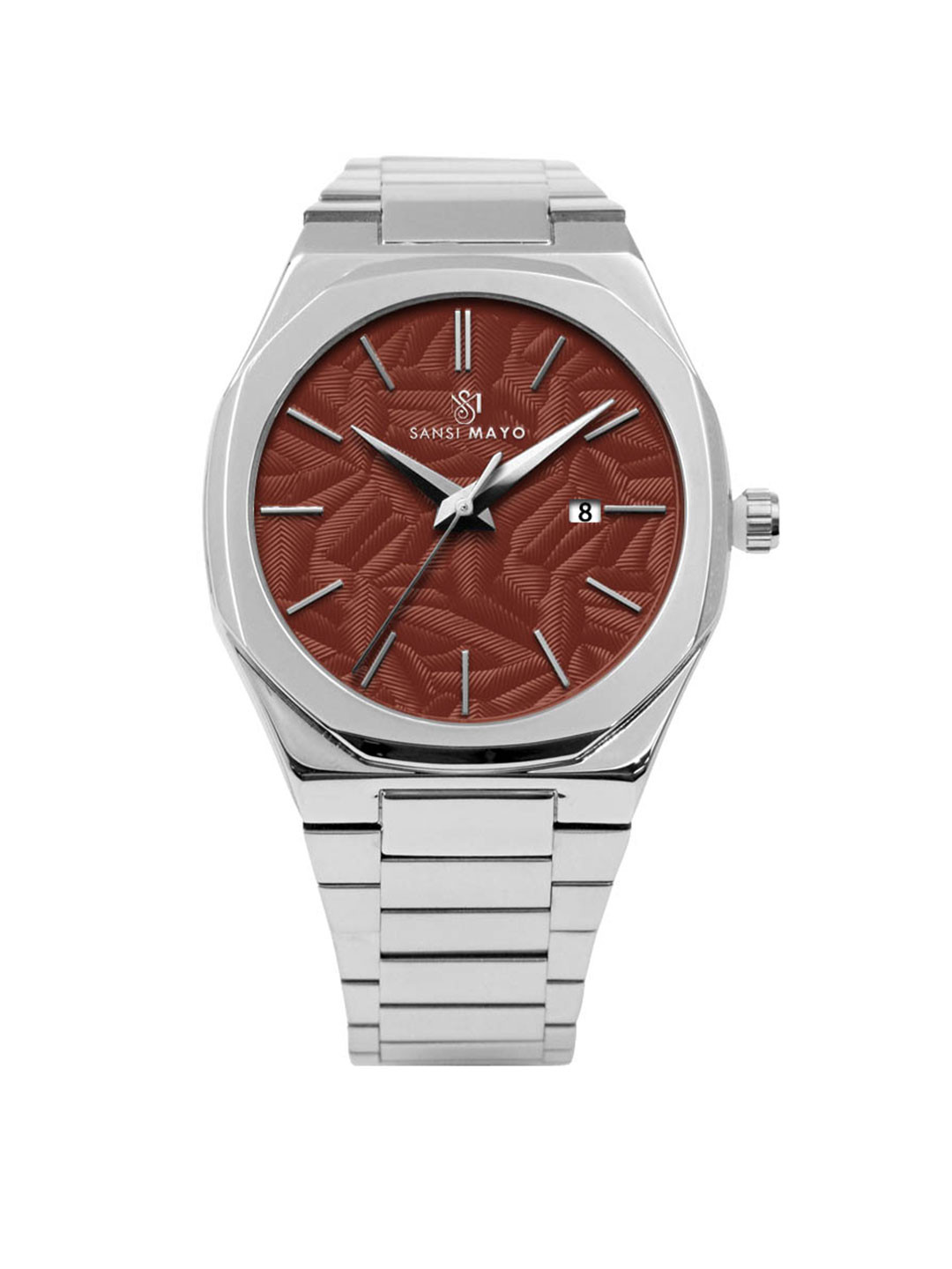 SANSIMAYO Ridox Men Dial & Stainless Steel Straps Analogue Watch SM-M-165-S-S-M