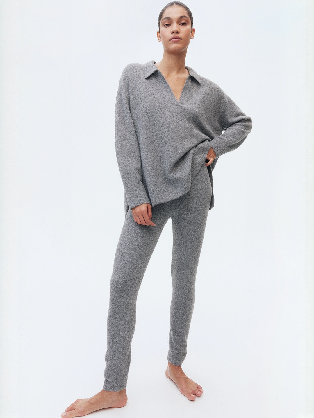 H&M Women Fine-Knit Leggings