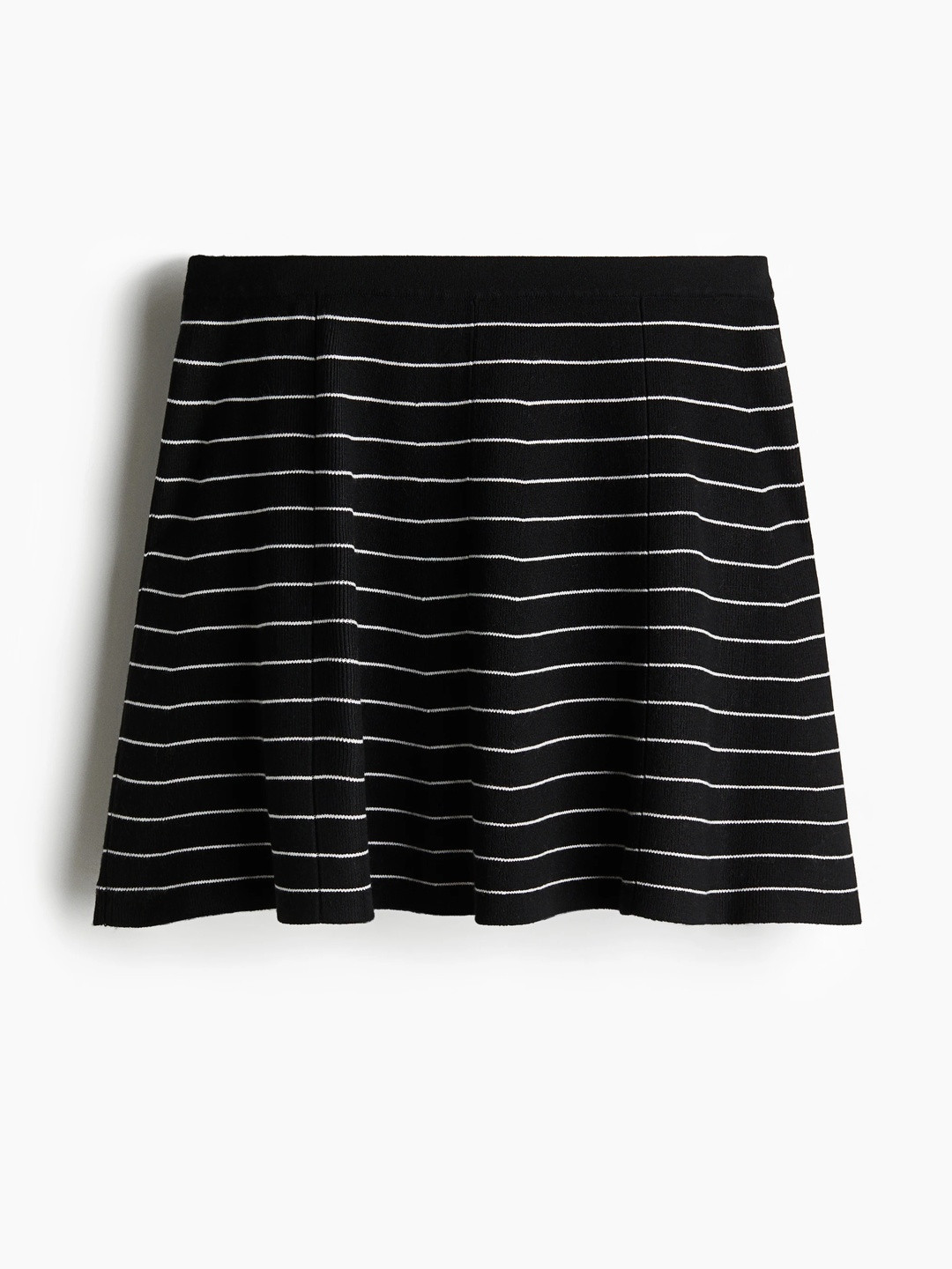 H&M Flared Fine-Knit Skirt