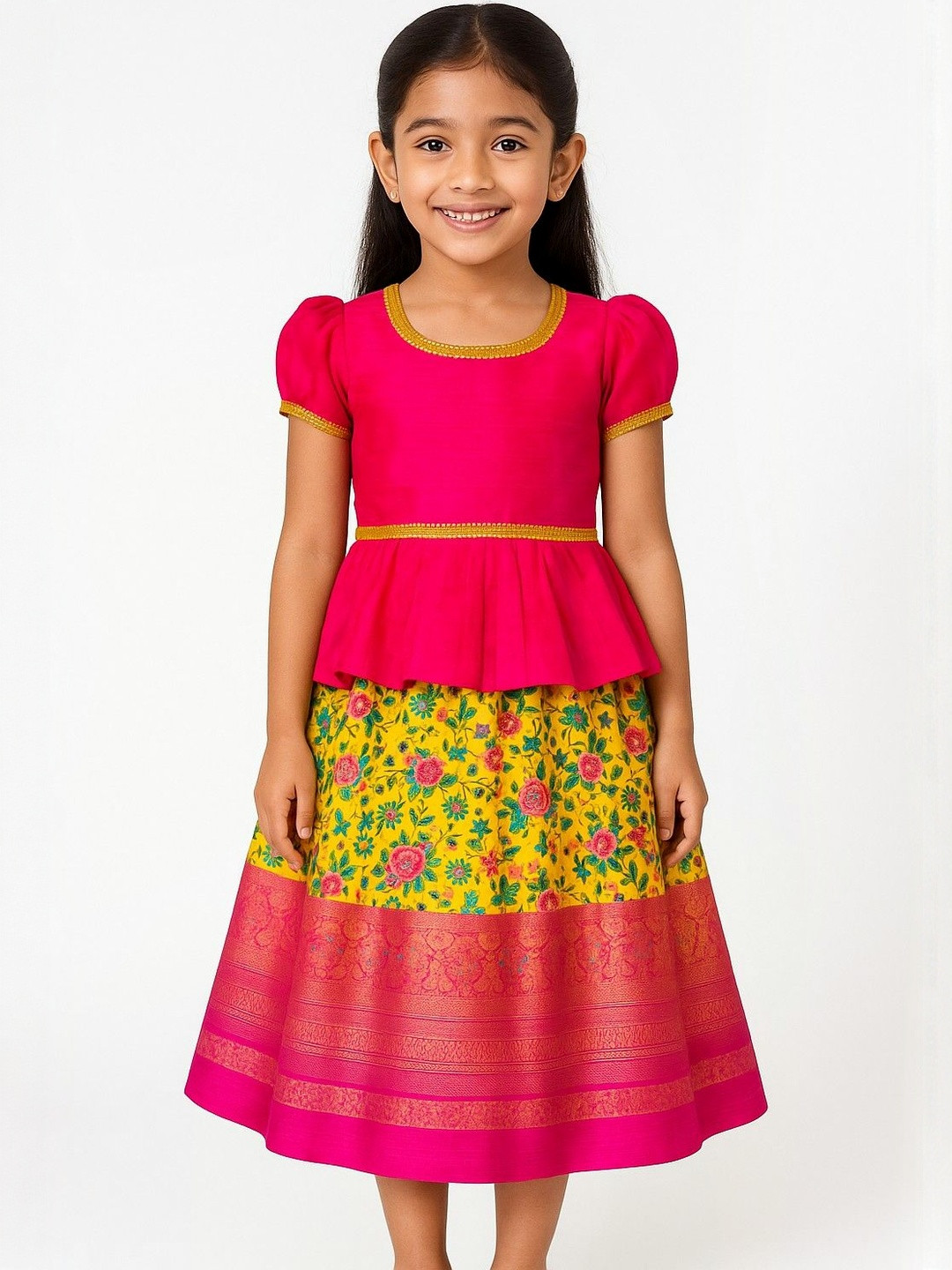 My Lil Princess Girls Embellished Ready to Wear Lehenga Choli