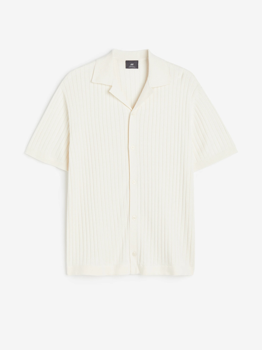 H&M Regular Fit Rib-knit Polo Shirt