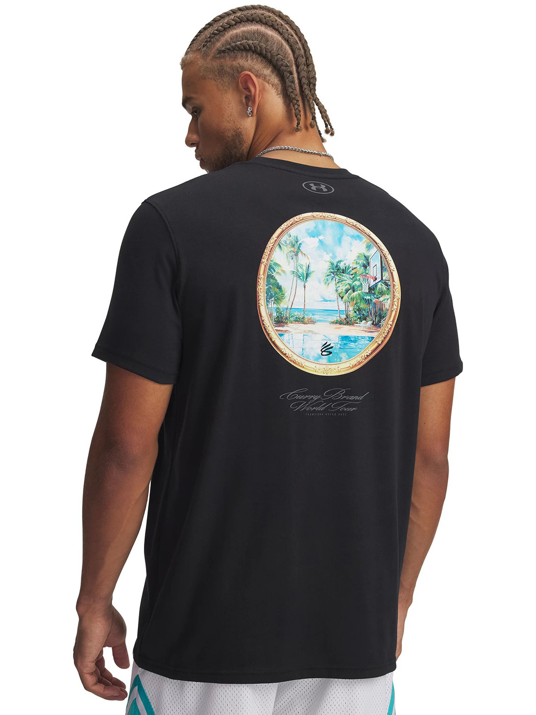 UNDER ARMOUR Men Curry Tour Relaxed Fit Short Sleeve T-Shirt