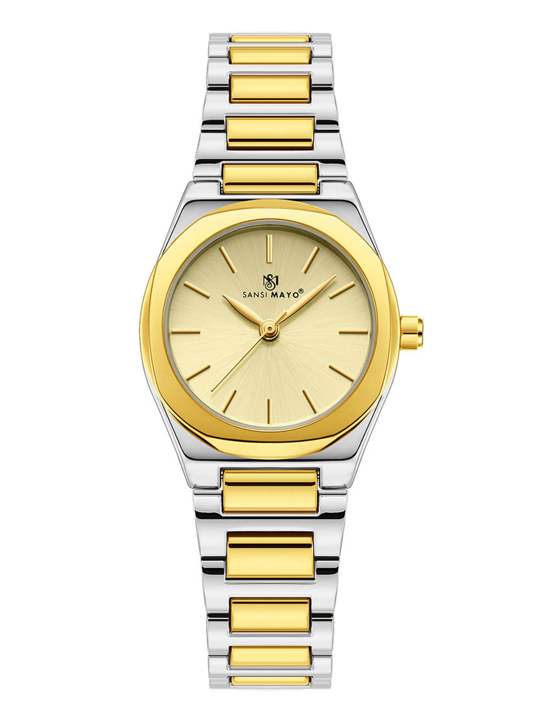 SANSIMAYO Angel  Women Dial & Stainless Steel Straps Analogue Watch SM-L-224-TTSG-G-G