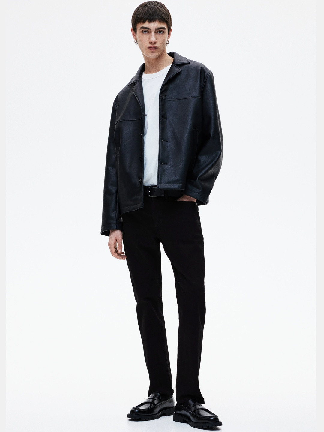 H&M Men Black Regular Jeans