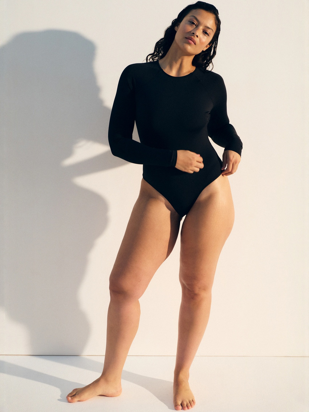 H&M Padded-Cup Long-Sleeved Swimsuit