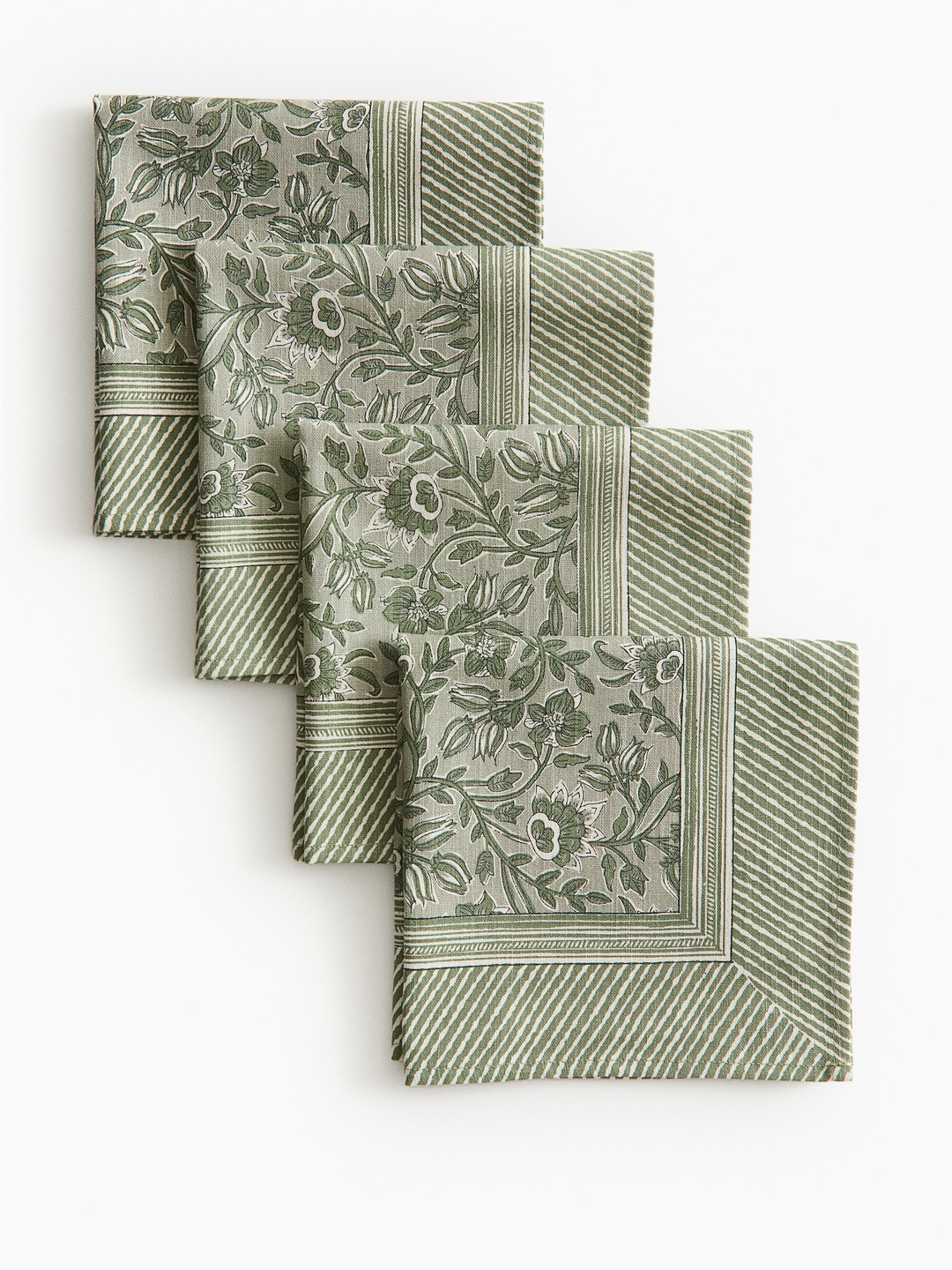 H&M 4-Pack Patterned Napkins