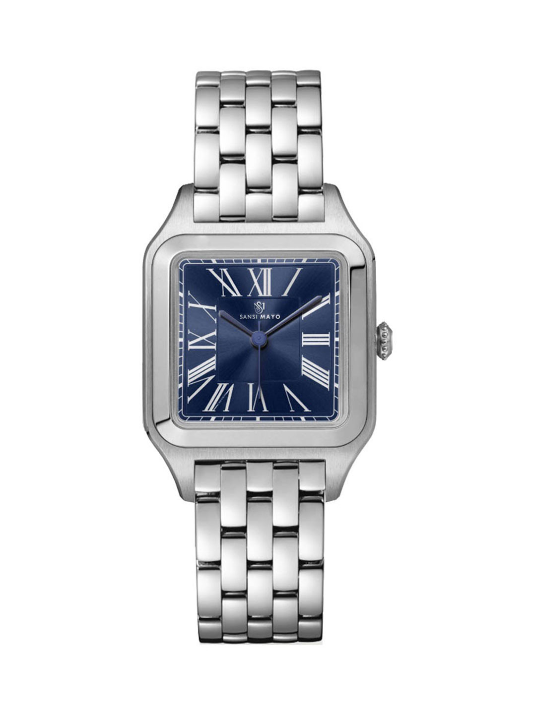 SANSIMAYO Tredo Men Bracelet Style Straps Analogue Watch SM-M-195-S-S-BL