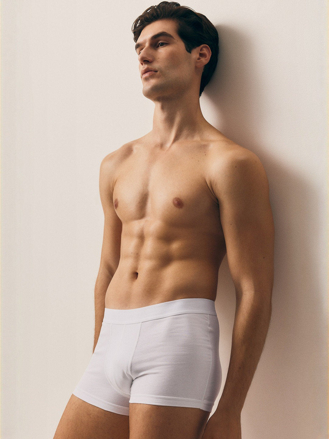 H&M Men White 5 Pack Short Trunks