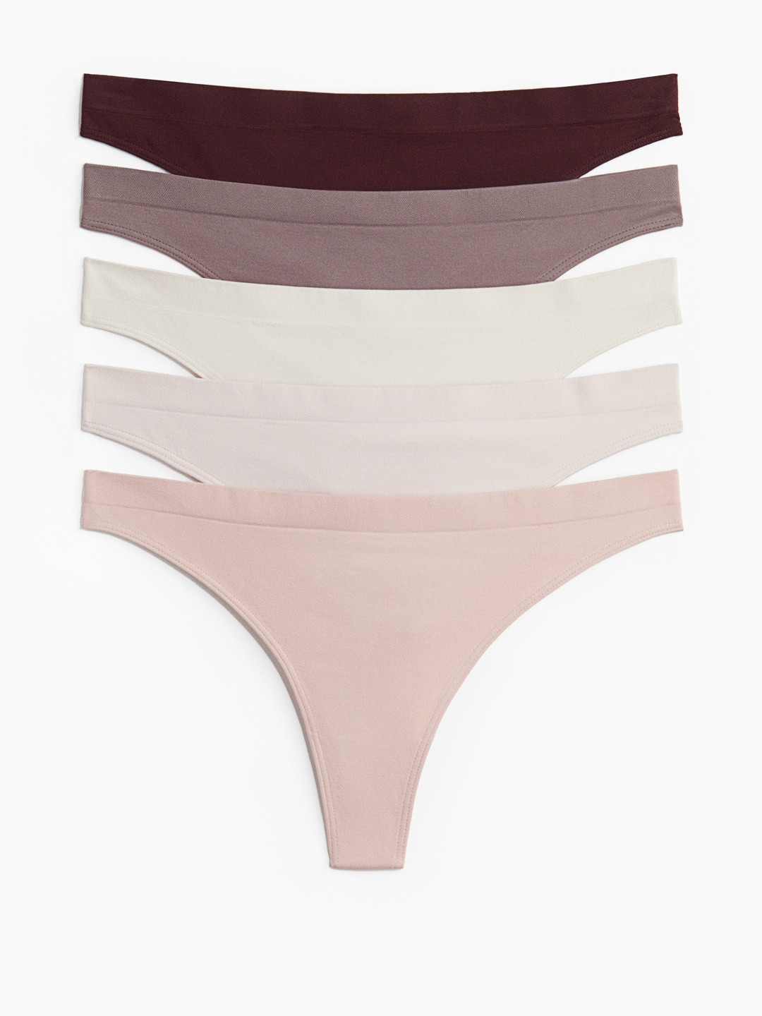 H&M 5-Pack Seamless Thong Briefs