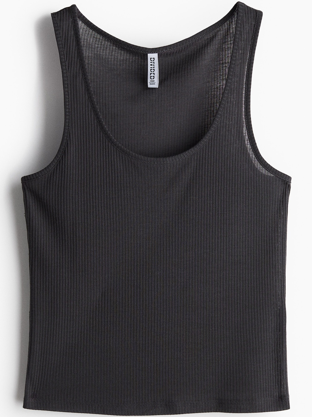 H&M Sheer Ribbed Vest Top