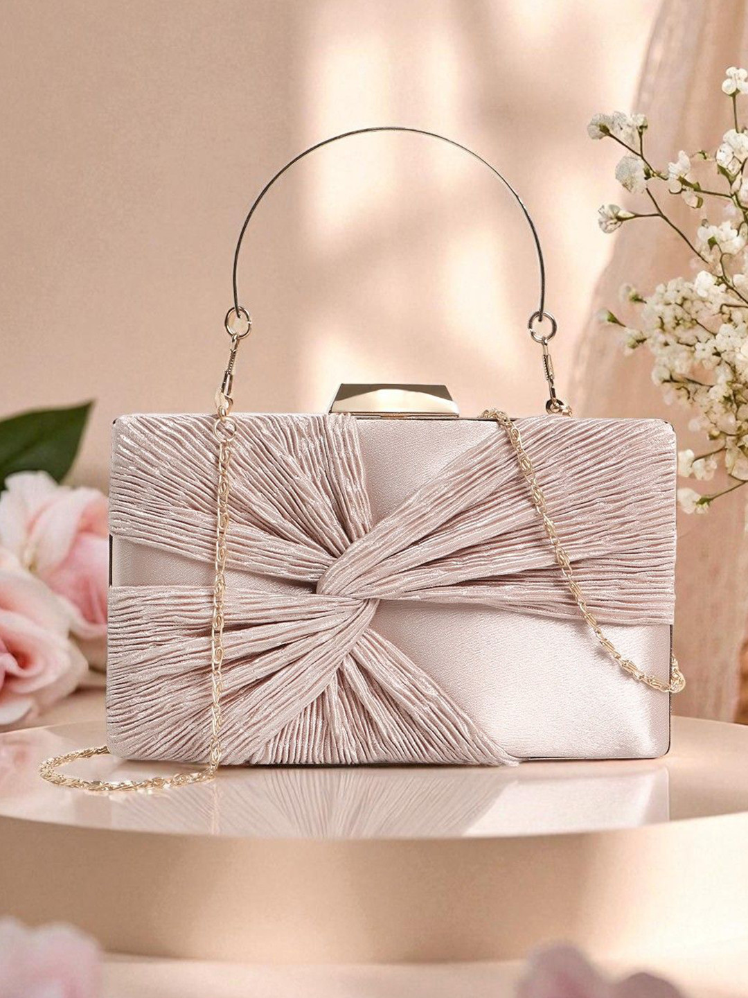 Exotic Women Textured Structured Handheld Bag
