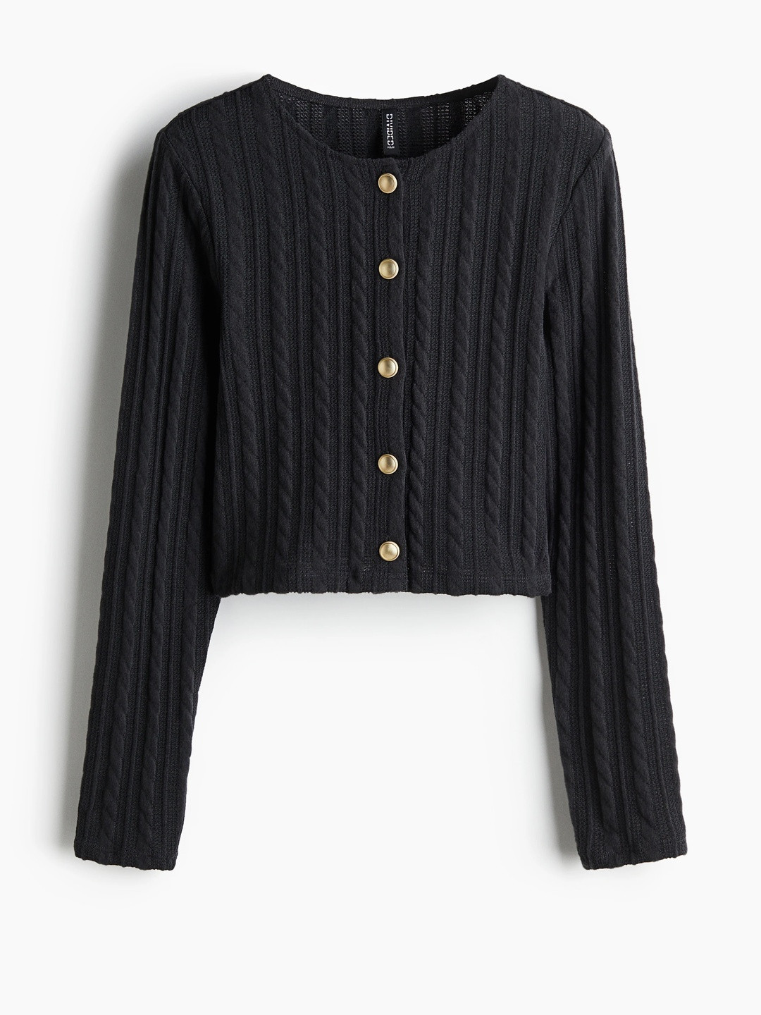 H&M Women Cable-Knit-Look Cardigan