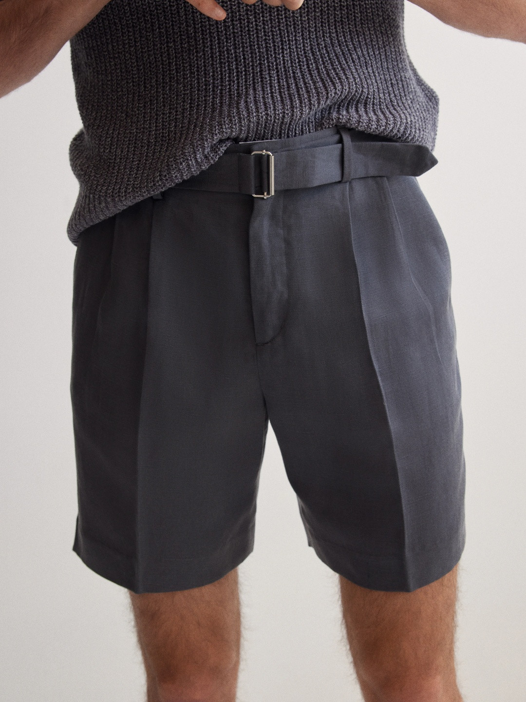 H&M Relaxed Fit Tailored Lyocell-Blend Shorts