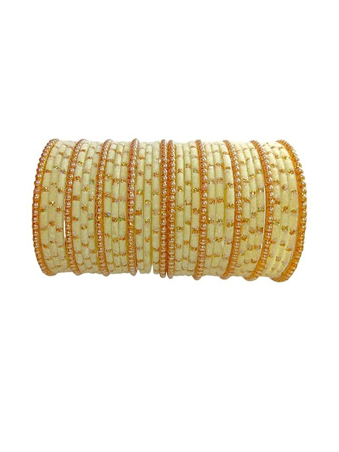 Yaara fashion Set Of 34 Artificial Beaded Bangles
