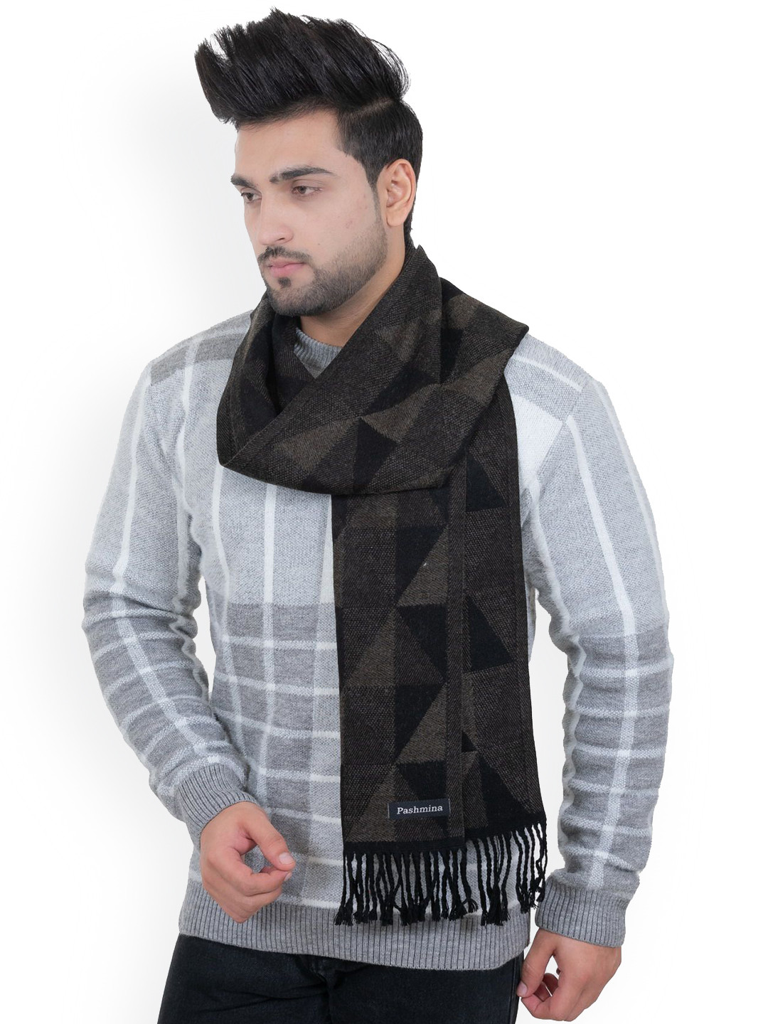 Amoldo Men Printed Soft Woolen Muffler