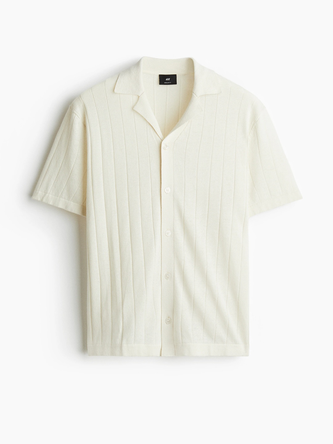 H&M Regular Fit Linen-Blend Resort Shirt