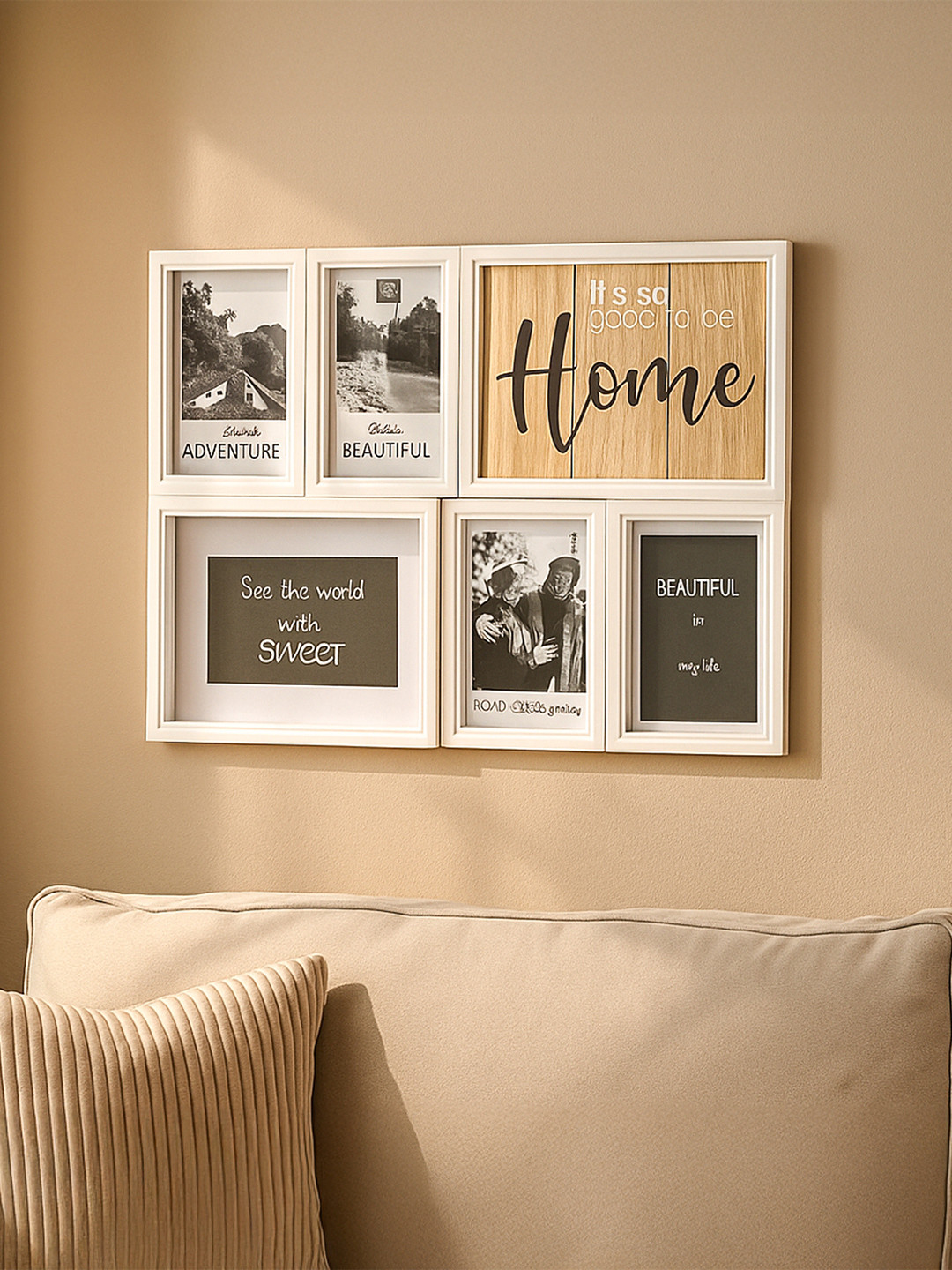 MARKET99 Off White Wall Photo Frame