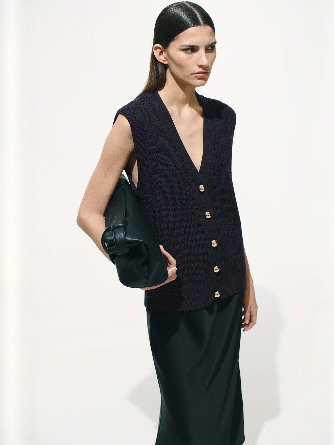 H&M Button-Front Sweater Vest