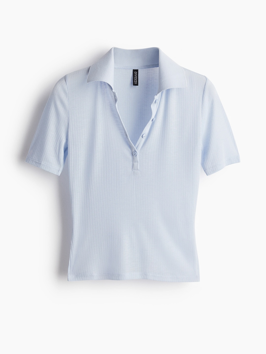 H&M Ribbed Polo Shirt