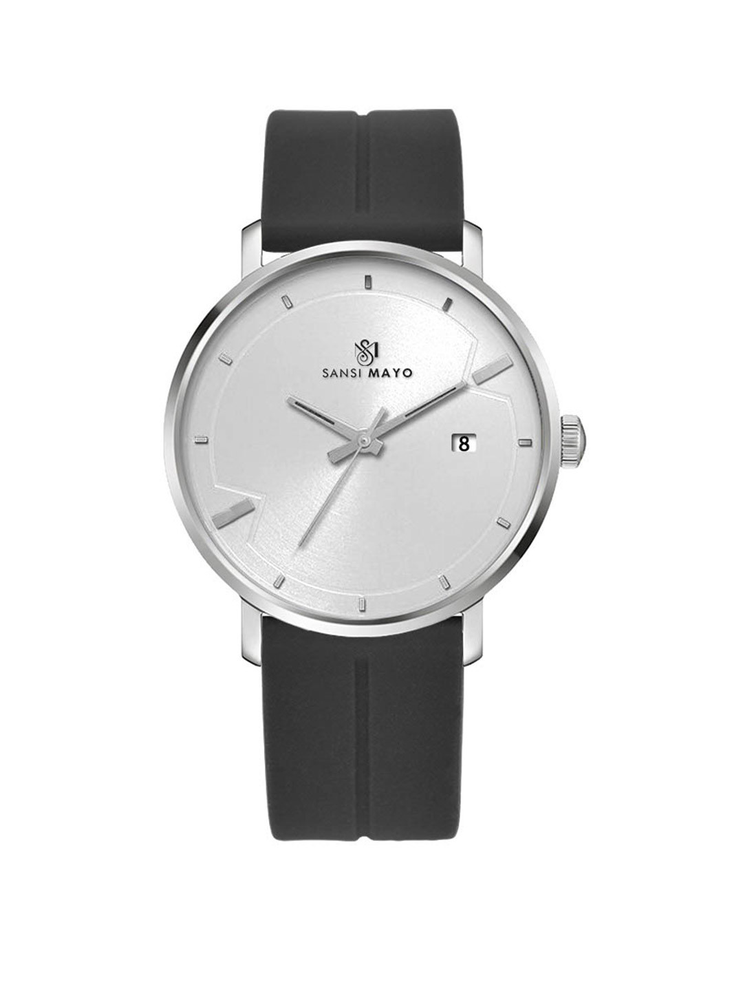 SANSIMAYO UICTO Men Dial & Bracelet Style Straps Analogue Watch SM-M-170-B-S-W