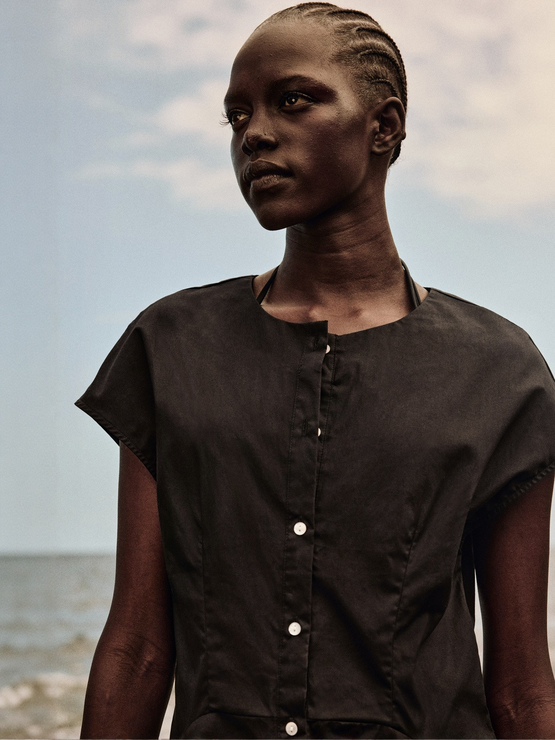 H&M Women Button-Front Cotton Dress