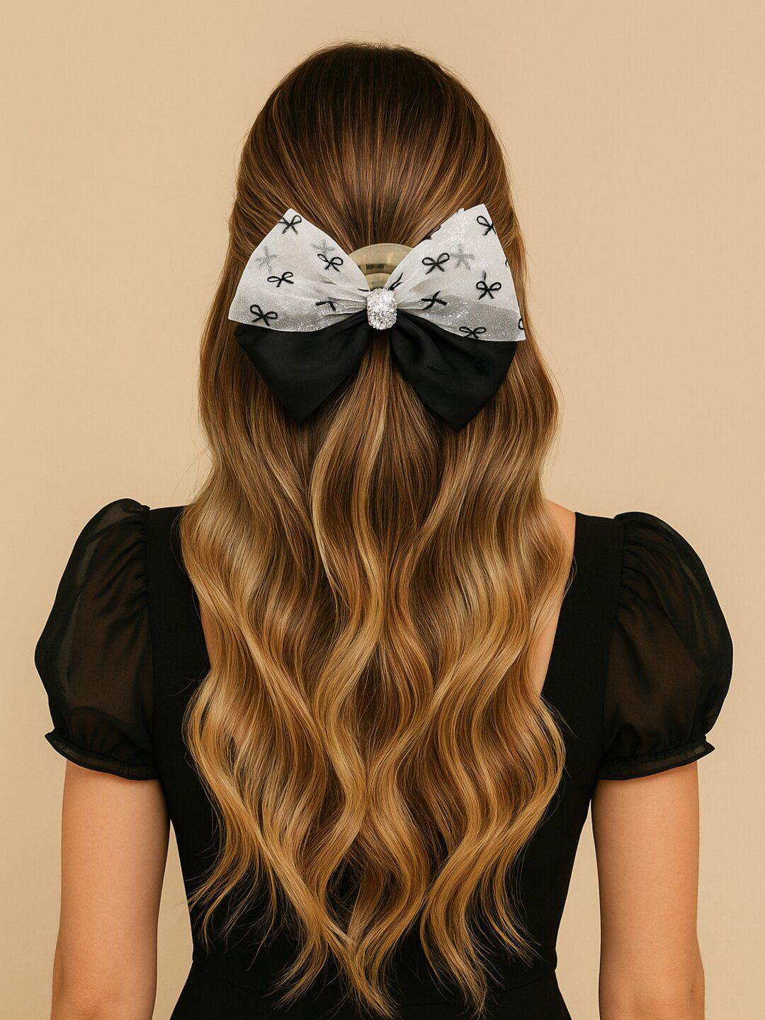 Haute Handles Women Korean Style Bow Hair Claw Clip