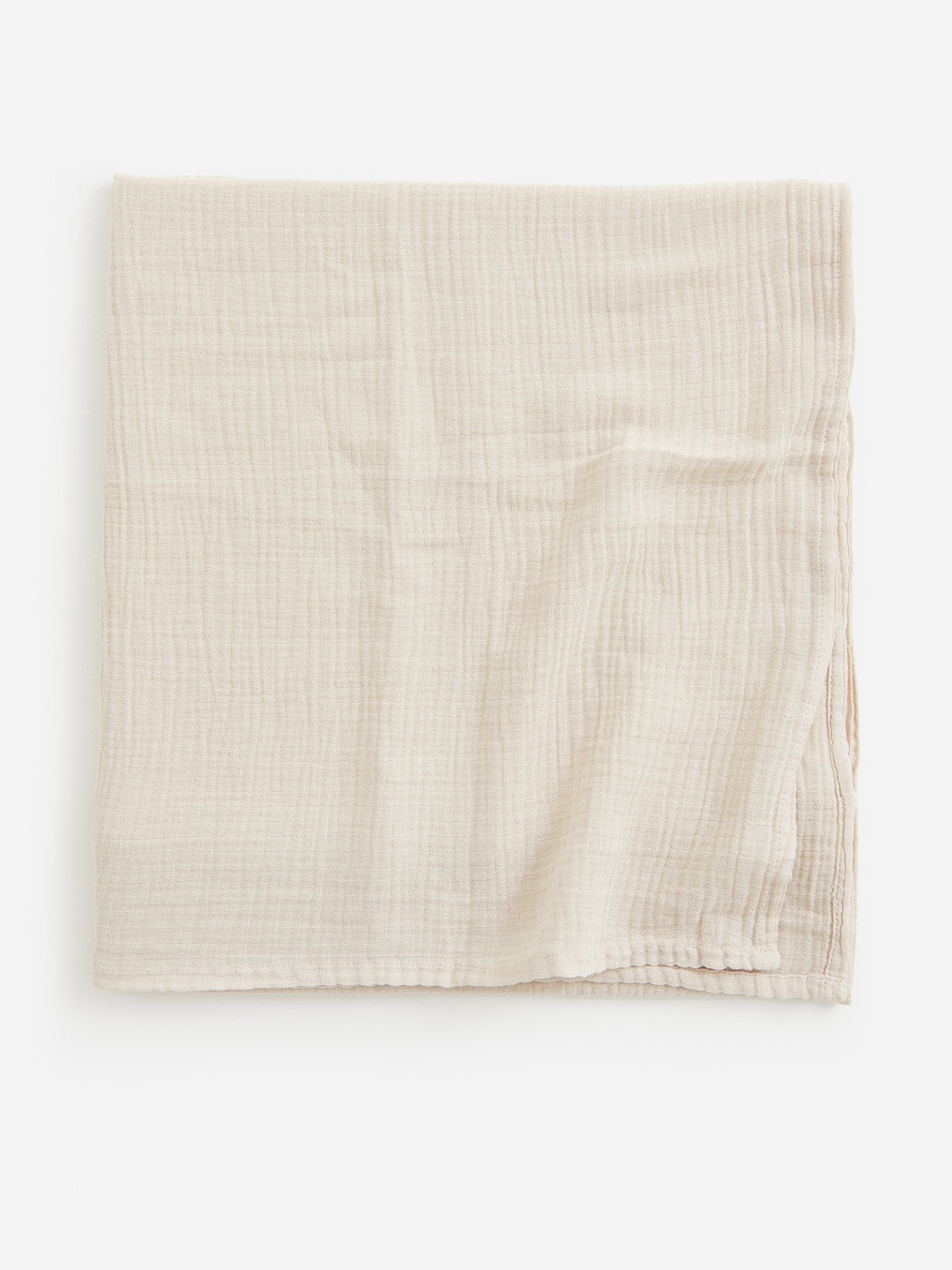 H&M Boys Beige Pure Cotton Muslin Comfort Blanket