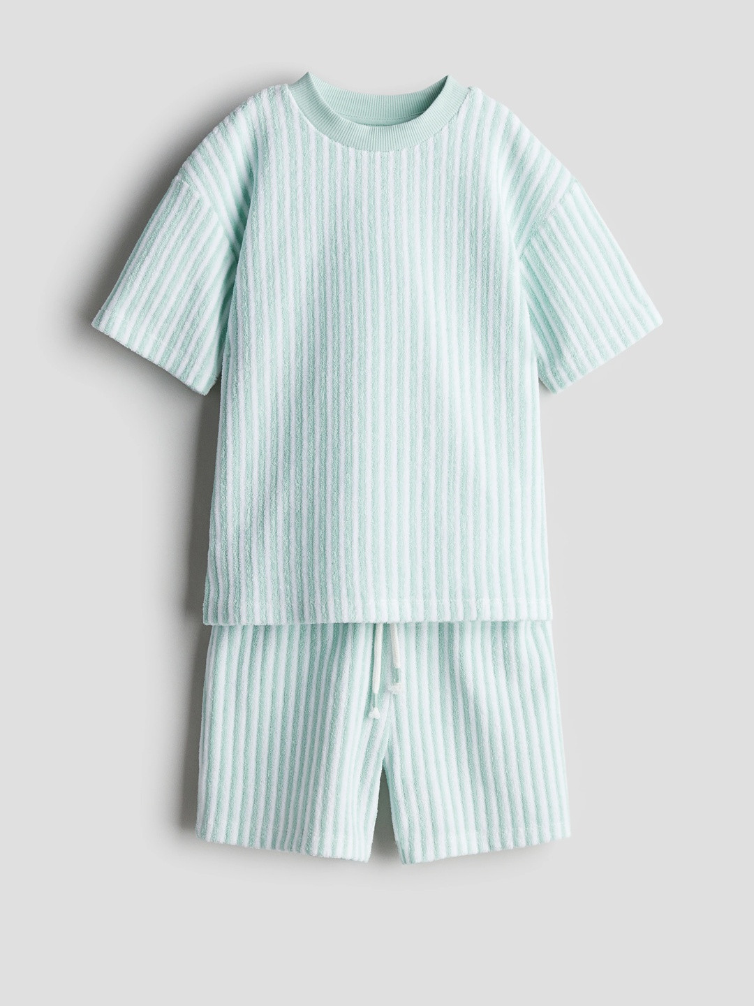 H&M Boys Striped T-Shirt & Shorts Clothing Set