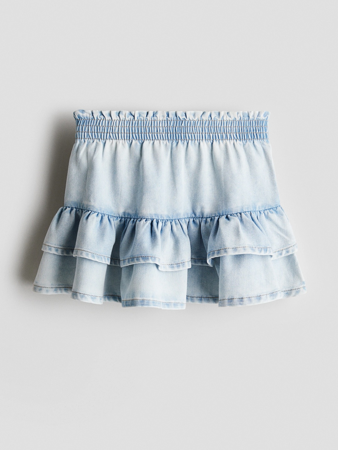 H&M Tiered Denim Skirt