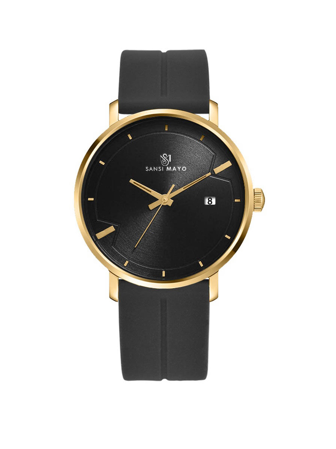 SANSIMAYO UICTO Men Dial & Bracelet Style Straps Analogue Watch SM-M-168-B-G-B