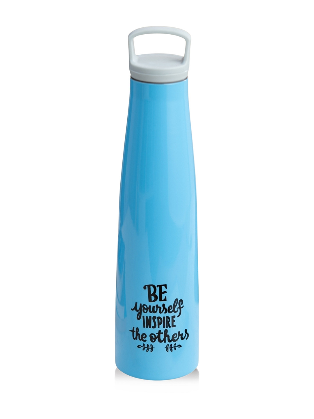 CLAY CRAFT Vacbott Blue Typography Stainless Steel Double Wall Vacuum Water Bottle - 700ml
