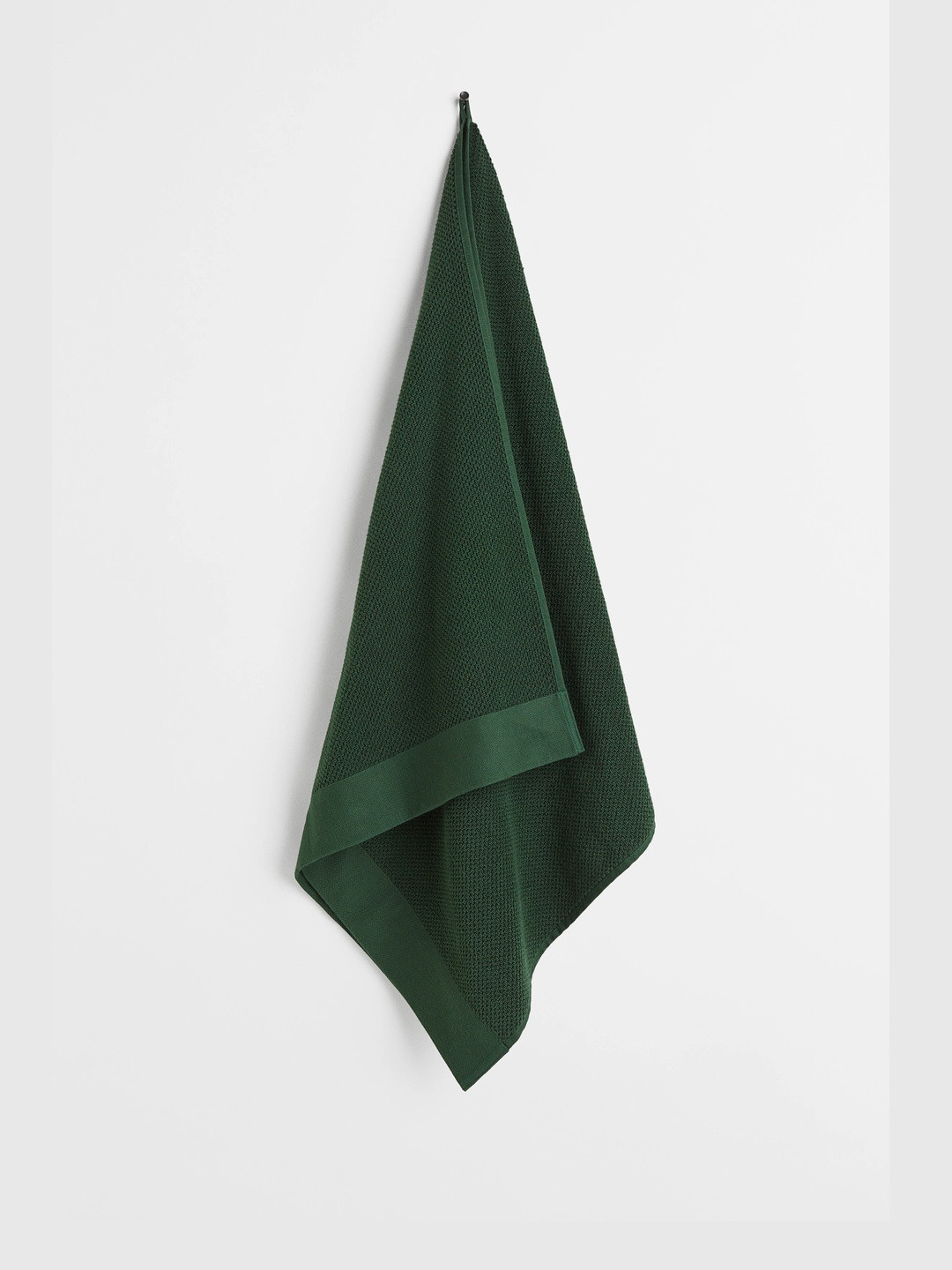 H&M Green Cotton Terry Bath Towel
