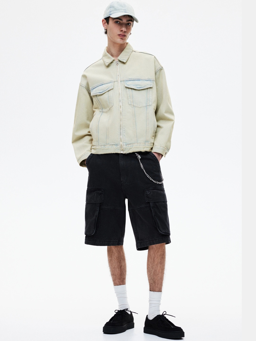 H&M Loose Fit Denim Worker Jacket