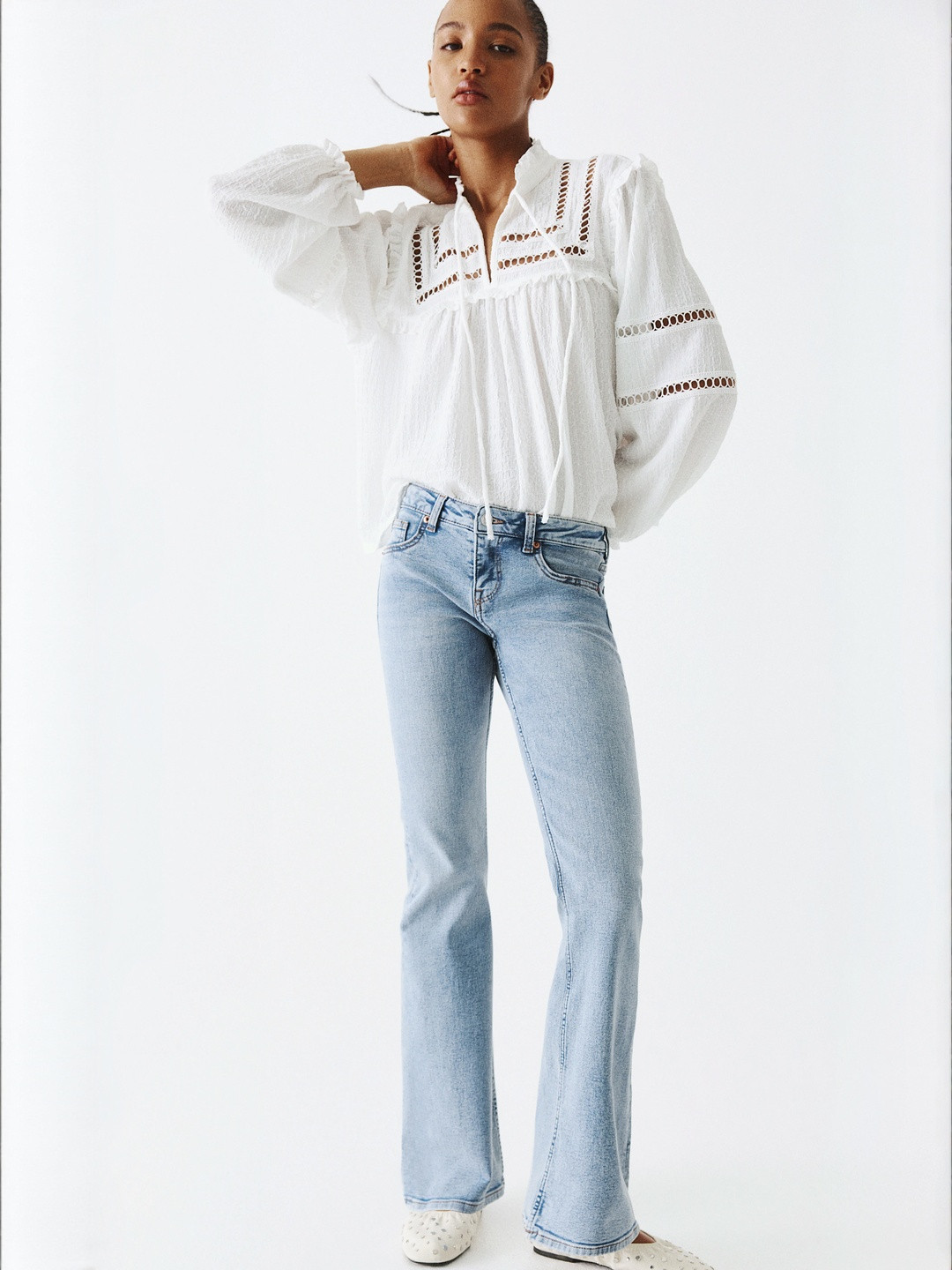 H&M Flared Low Jeans