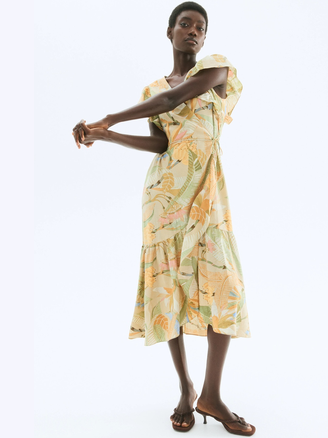 H&M Patterned Wrap Dress