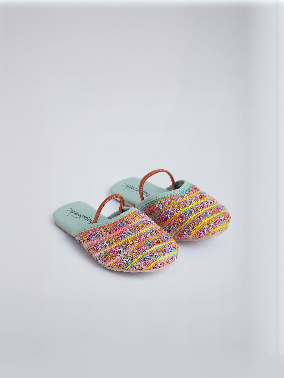 Hopscotch Girls Embellished Party Mules
