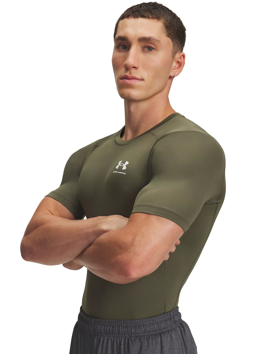 UNDER ARMOUR Men Heatgear Armour Compression Fit Short Sleeve T-Shirt