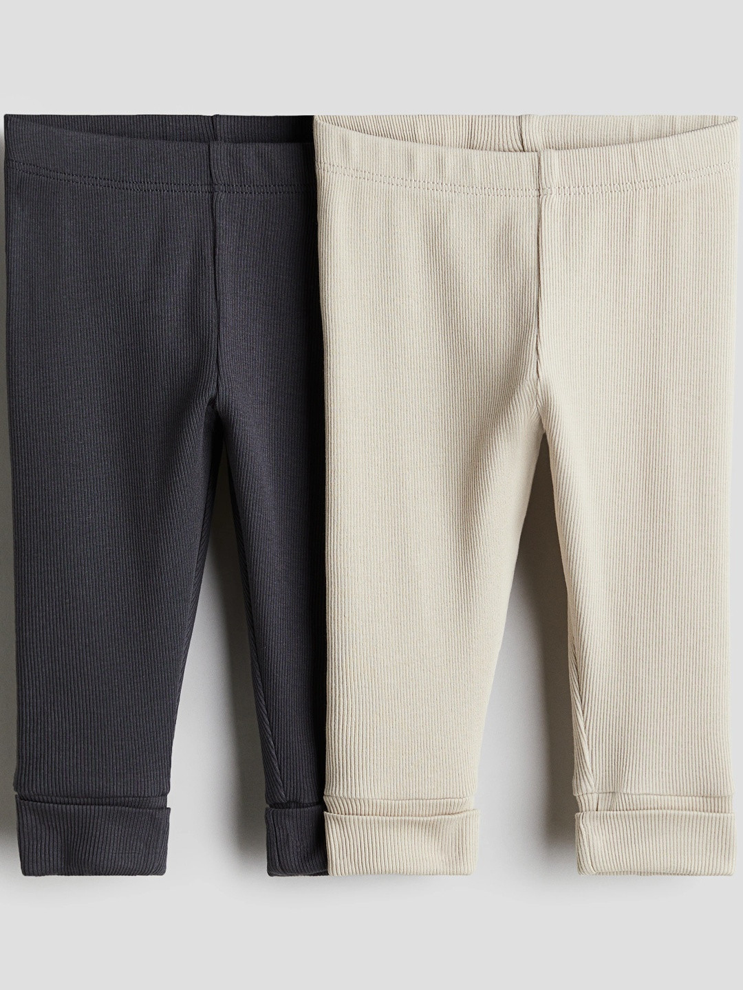 H&M Boys Pack of 2 Solid Ankle Length Leggings