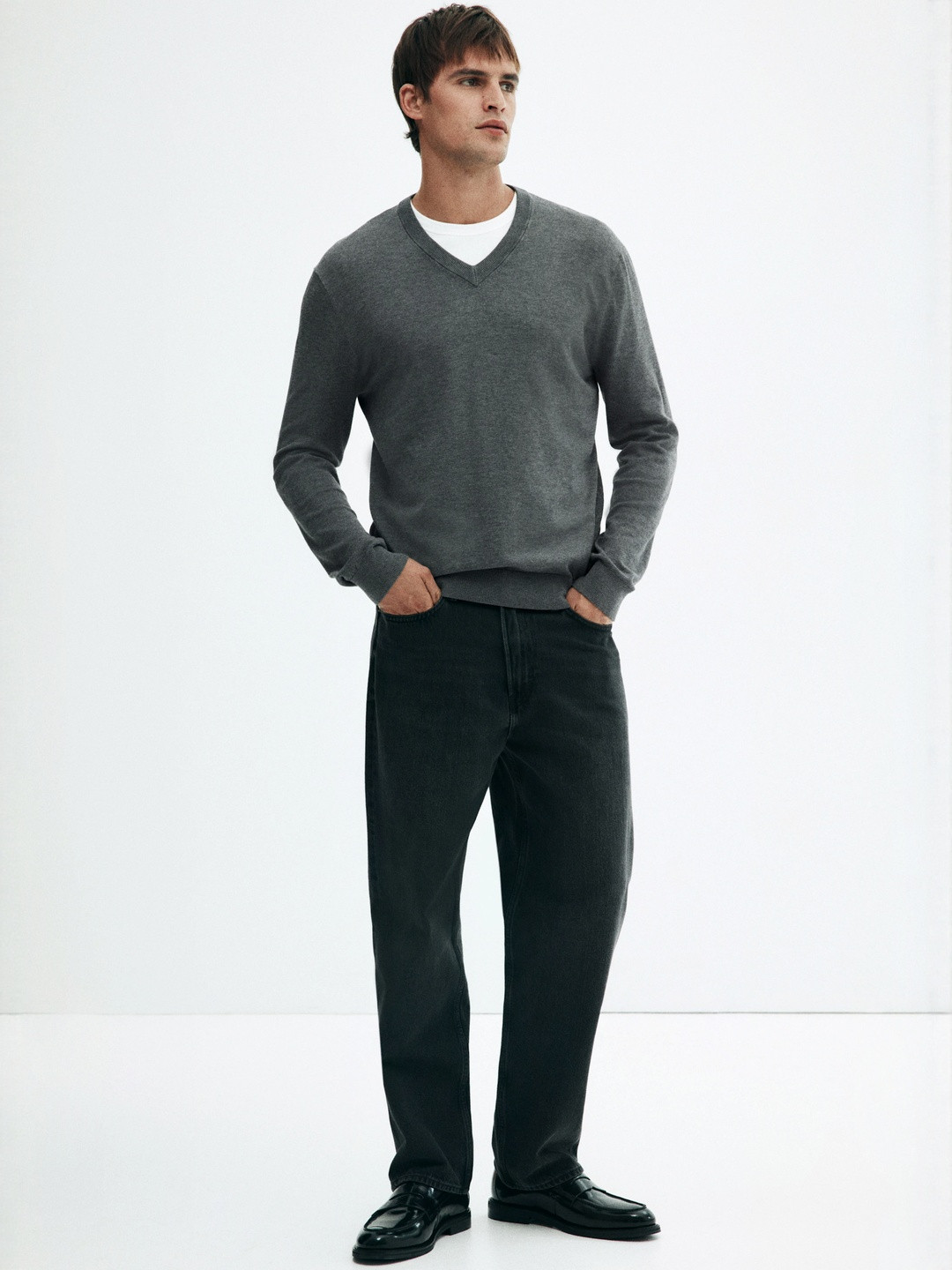 H&M Regular Fit Fine-Knit Jumper