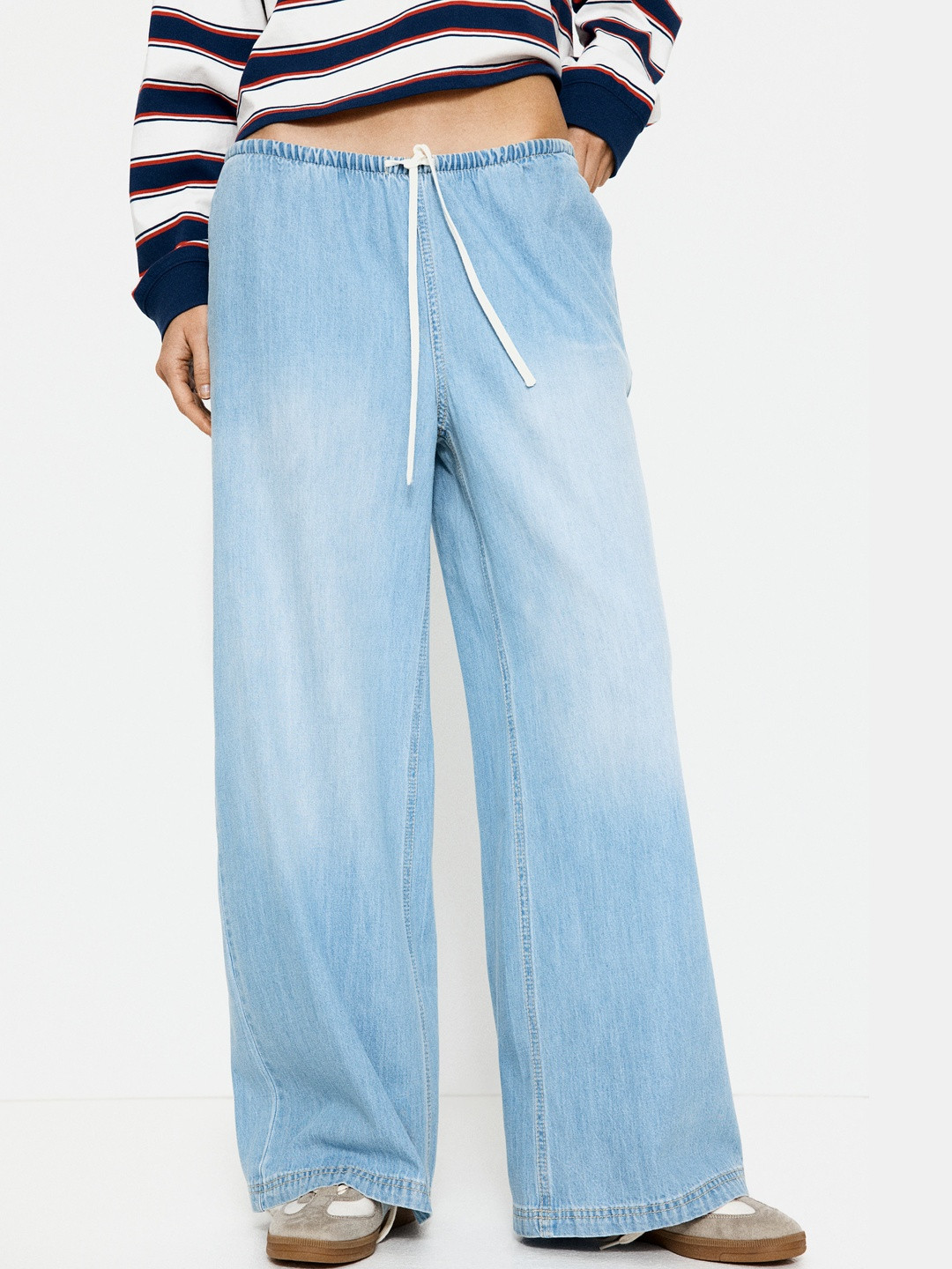 H&M Denim Drawstring Trousers