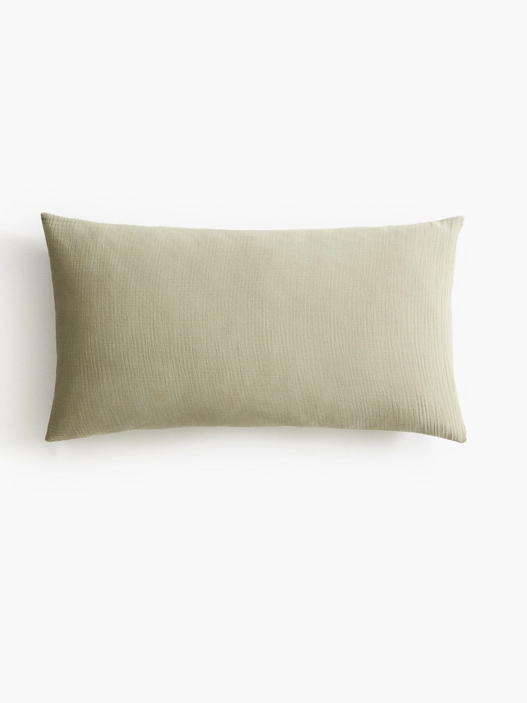 H&M Green Cotton Muslin Pillowcase