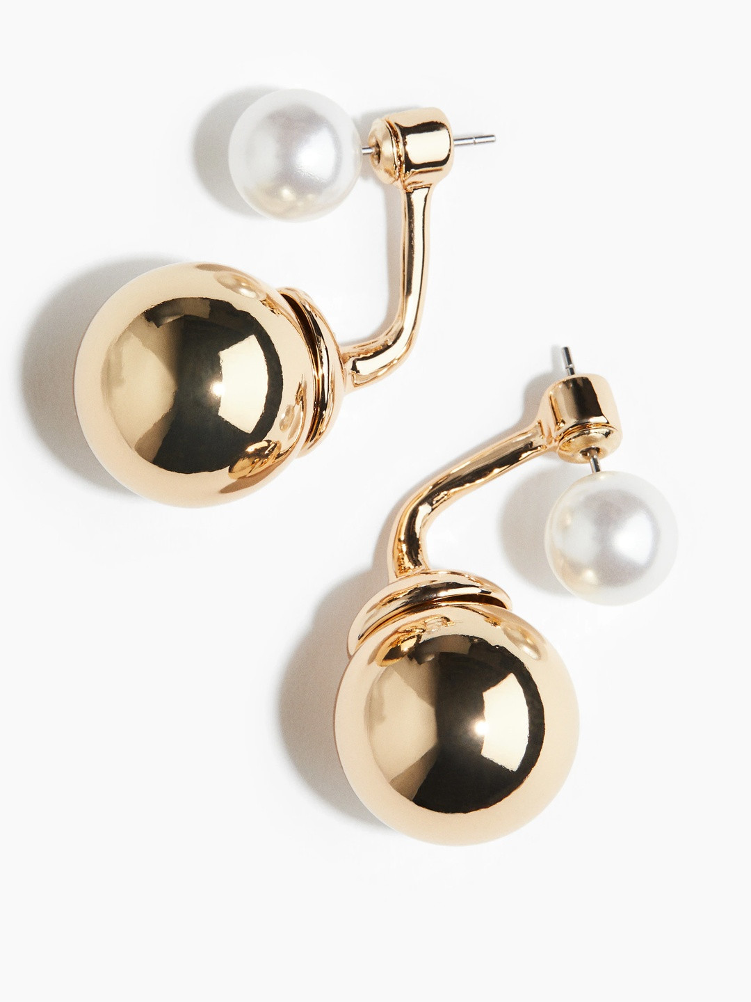 H&M Sphere-Detail Front And Back Earrings
