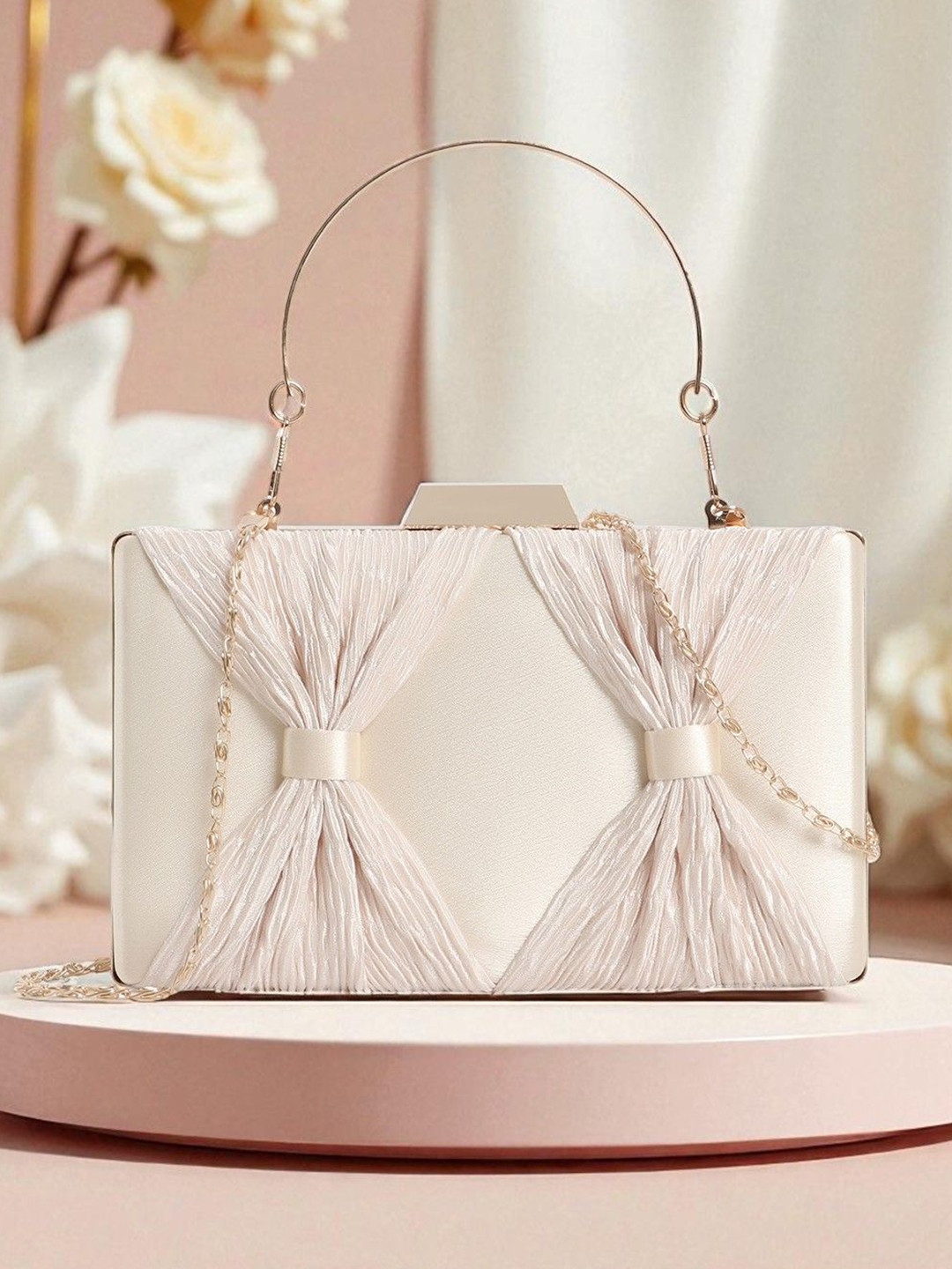 Exotic Women Textured Structured Handheld Bag
