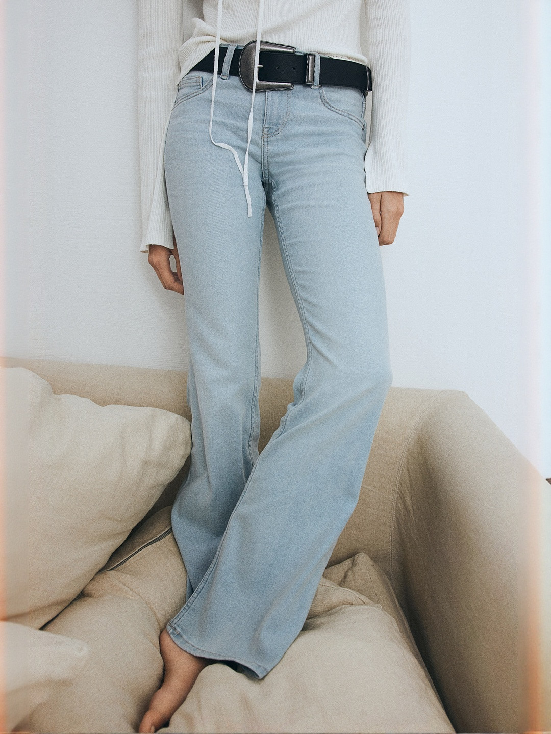 H&M Flared Low Jeans