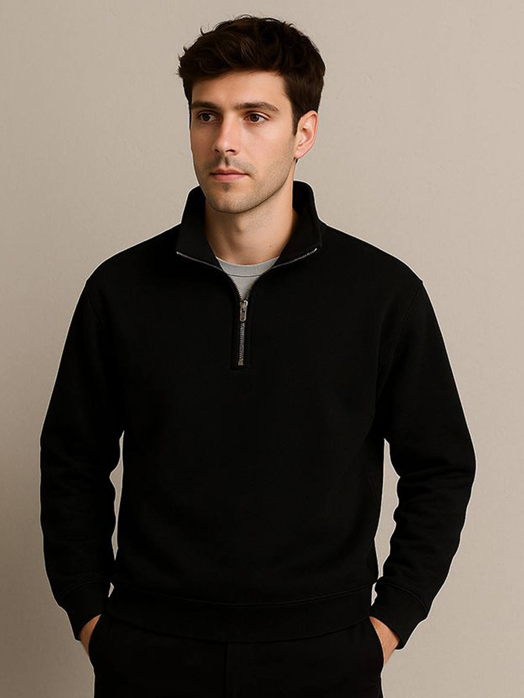 The Modern Soul Men High Neck Long Sleeves Sweatshirt